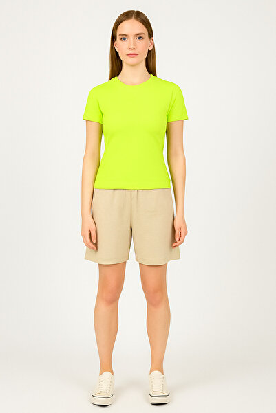 FATELLA Tricou simplu pentru femei – Material mediu, potrivit pentru purtarea...