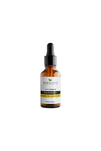 probio balance Super Serum Niacinamide-G, Uniformizează nuanța pielii, împotriva petelor de vârstă, Bio Balance, 30 ml