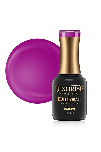 LUXORISE Bază de cauciuc LUXORISE Colecția Neon City - Violet 15ml
