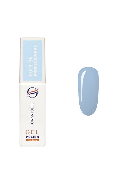 Intisimo Semi-permanent Nail Polish, Professional, Gel Polish, Code KU-B36, 12ml, Glossy, Blue