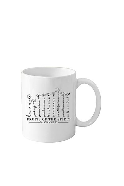 OEM Cana din ceramica haioasa, tematica religie inspirational, 330 ml, alba