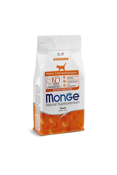 Monge طعام القطط الصغيرة أحادي البروتين فائق الجودة من ماركة Natural Superpremium، وزن 1.5 كجم