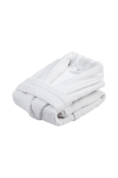 Donetella Unisex 100% Cotton Terry Bathrobe Small & Medium, 400 GSM, Ankle-Length with Shawl Collar & Pockets