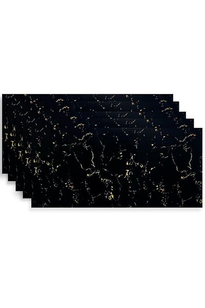 HOZRO Set 220 x Placi imitatie Marmura autoadezive HOZRO, Model abstract, pentru pereti, acopera o suprafa