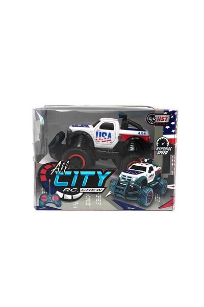 Generic HST Hyper Speed USA All City Crew Remote Control Truck White and Black 6146A-H6