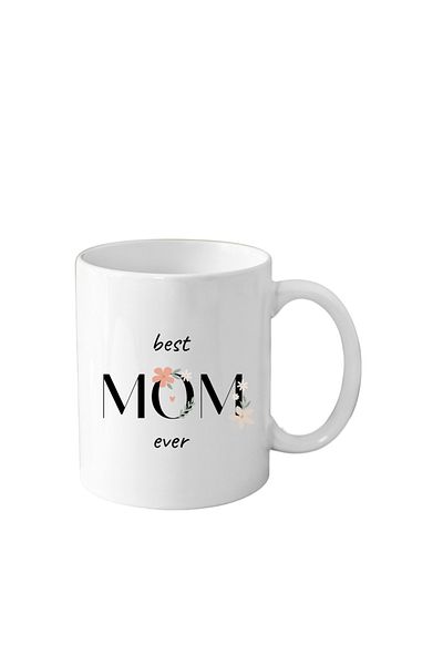 OEM Cana personalizata pentru mama (Best Mom Ever), alba, 330 ml