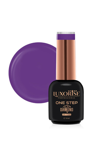 LUXORISE Oja semipermanentă One Step Diamond Plum Noir 10ml, LUXORISE