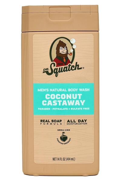 Dr Squatch Men's Coconut Castaway Duş Jeli 414ML