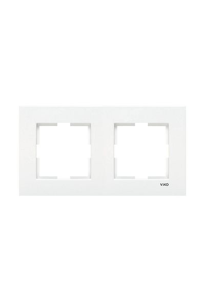 VİKO Karre Double Horizontal Frame White
