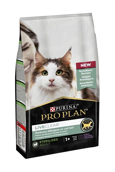 Pro Plan Liveclear Sterilised Adult Turkey Dry Cat Food - 2.8Kg