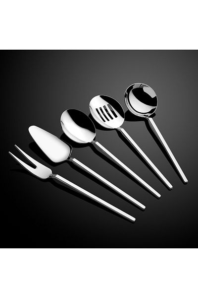 Dame Marie Carre 5 Piece Ladle Set Silver