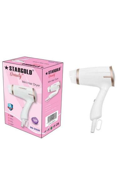 Generic Stargold Hair Dryer 1400w Professional Blow Dryer With 3 Heat Settings, Low Noise