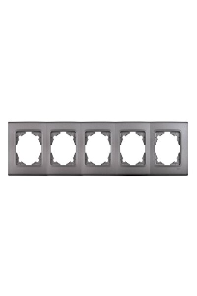 VİKO Linera Five-Letter Horizontal Frame Granite Gray