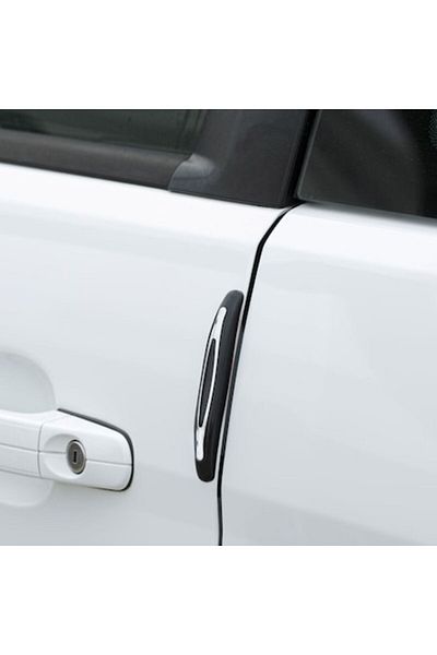 OEM Protectii Portiera Auto, Model Universal, Silicon, Negru, Set 2 Bucati, Lungime 11cm