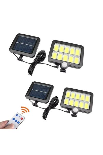 HOZRO Set 2 lămpi solare LED GL 10 COB HOZRO cu senzor de mișcare