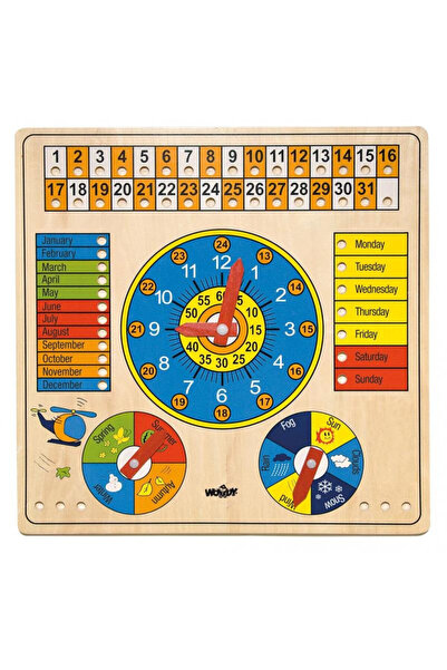 Woody Ξύλινο ημερολόγιο - πολυλειτουργικό - Αγγλικά