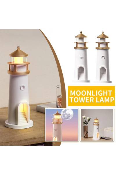 nextbuy Deniz Feneri Projeksiyon Gece Lambası Ay Yansıtmalı Bluetooth Hoparlör Şarjlı LED Işık Aydınlatma