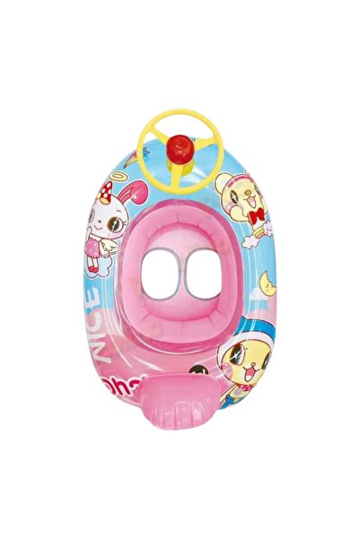 OEM Baby boat with panties, 1–3 years, Steering wheel and backrest, Pink Multicolor