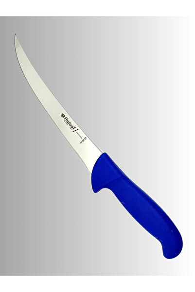 HULUSİ BIÇAK Kıvrık Nusret Tip Et Doğrama, Kesme, Dilimleme, Trimleme Bıçağı 20 cm - Kaymaz Sap