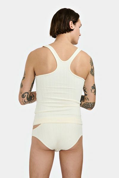 LOUIS GABRIEL NOUCHI TANK TOP - LOUIS GABRIEL NOUCHI - M, CREAM