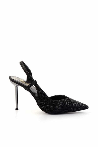 Bambi Pantofi rochii de seară pentru femei negre K 01209926038