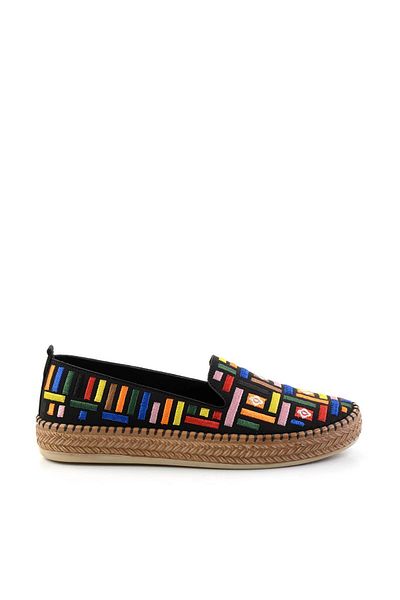 Bambi Black Multicolor Women's Espadrille K01309600504