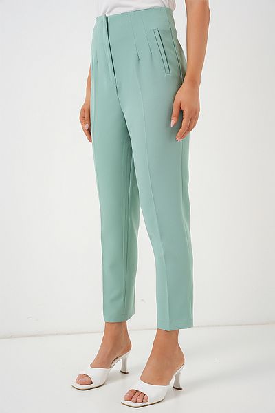 Bigdart 6650 High Waist Fabric Trousers - Mint
