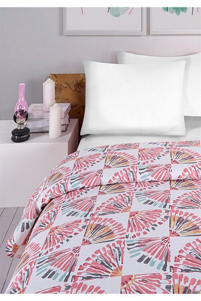 Evim Soren Double Pique Pink Yellow Orient 200X230 cm