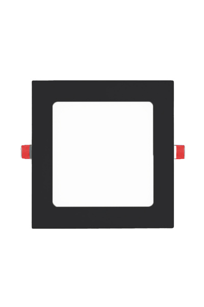 MAXLED 12w Siyah Kasa Kare Sıva Altı Led Panel 3000k Günışığı