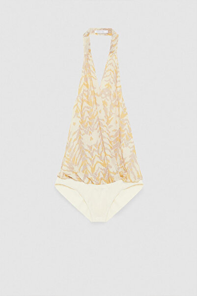 Patrizia Pepe CHIFFON BODY - PATRIZIA PEPE - CREAM, 40