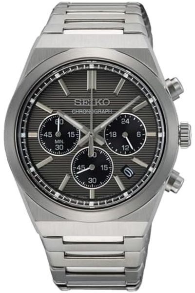 Seiko Men's Analogue Quartz Watch with Stainless Steel Strap SSB455P1