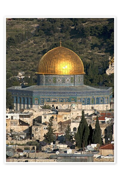 Jeronkarji Kudüs ve Kubbet-üs-Sahra 500 Parça Puzzle Yapboz Şehir Manzara Temalı Hobilik