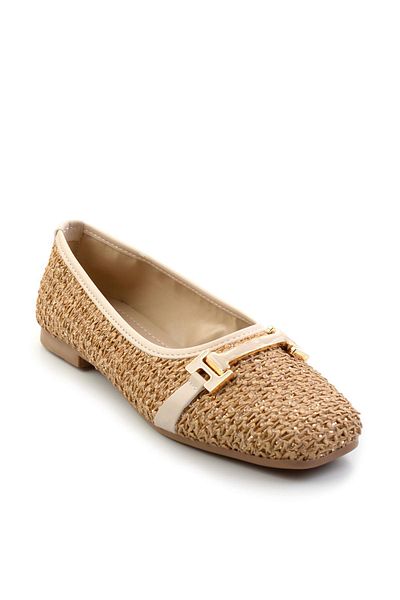 Bambi Beige Women's Ballerina Ballerina K01641167828
