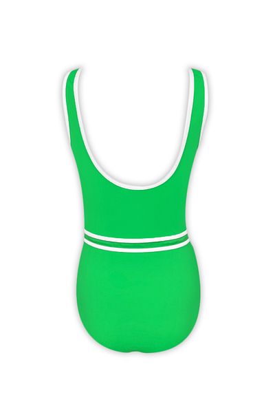 LOOK ME Αθλητικό σχέδιο 50UV μαγιό για κορίτσια με λουράκι και λεπτομέρεια πόρπης από τη Nessi Byrd