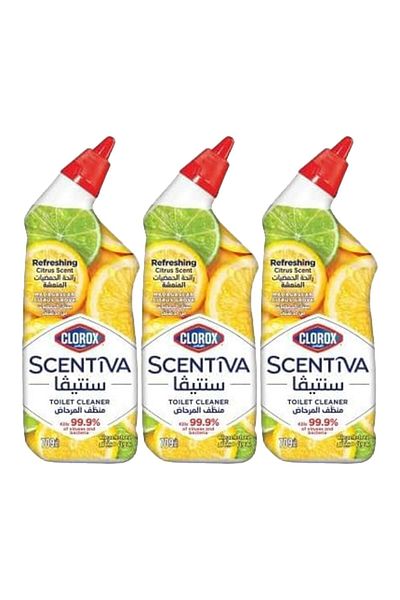 Clorox Toilet Cleaner Scentiva Madagascar Citrus Grove Bleach Free