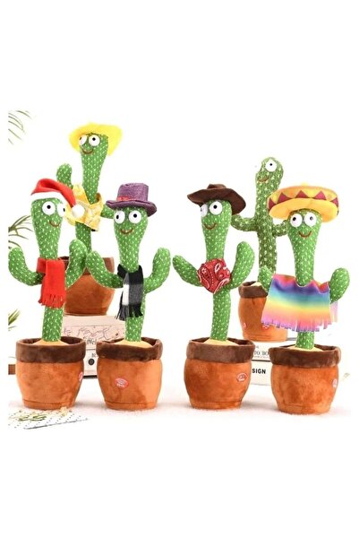 Genel Markalar Oynayan Konuşan Taklitçi Işıklı Kaktüs Oyuncak Oynayan Konuşan Kaktüs