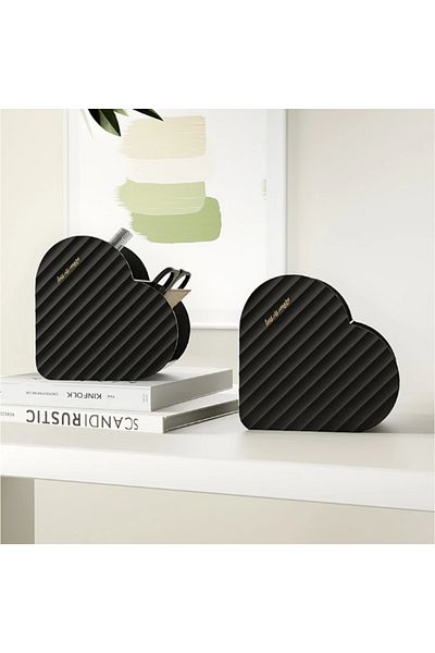 OEM Heart makeup brush holder, Black