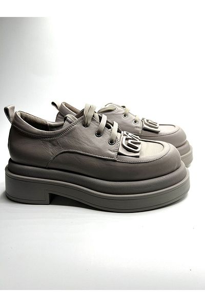 NEWGÜLTEKİN Genuine Leather Soft Comfortable Shape Hai̇f Sole Stylish Shoes