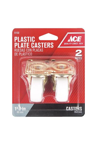 ACE Plastic Plate Caster (4 cm, 2 Pc.)