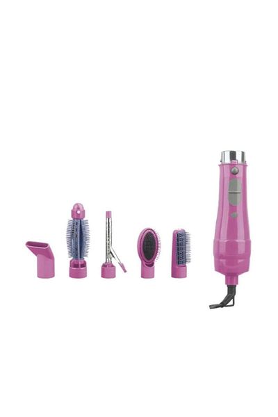 Generic Stargold 750w Hair Dryer Pink 6-in-1 Professional Styling Kit, Lightweight With Low Noise