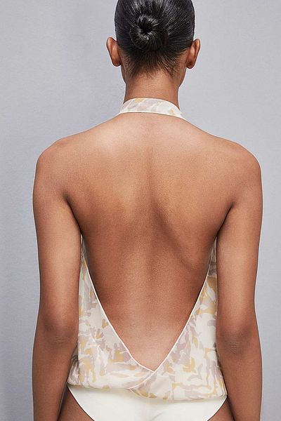 Patrizia Pepe CHIFFON BODY - PATRIZIA PEPE - CREAM, 40