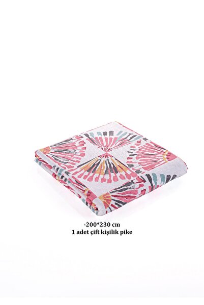 Evim Soren Double Pique Pink Yellow Orient 200X230 cm