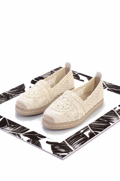 Bambi Beige Women's Espadrille K 01117011316
