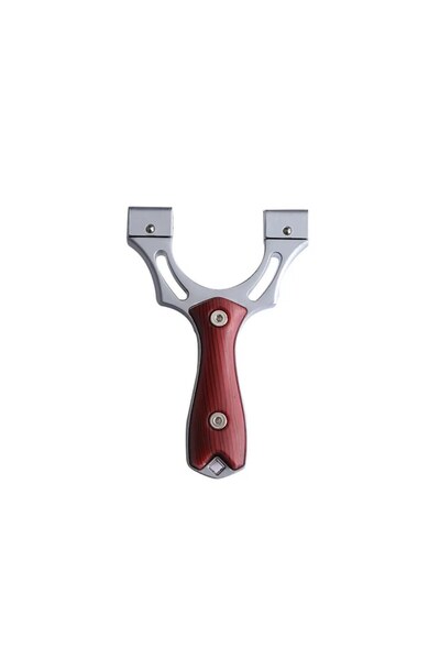 Globalport Retail Professional aluminum slingshot 120x80x30 mm with laser, slingshot, box and 100 steel balls