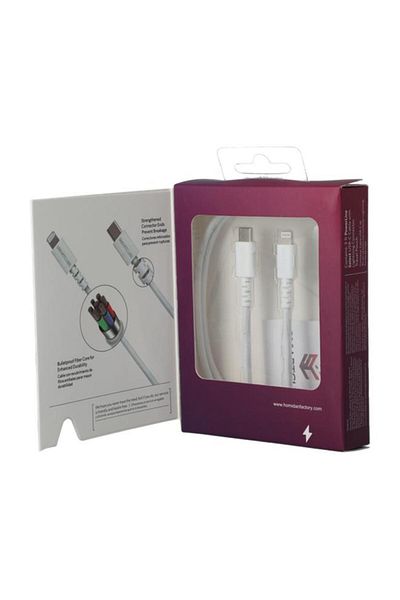 Generic SmartCube PowerLine Select USB-C Charging Cable with Lightning Connector White 3ft SC-IPPL-002