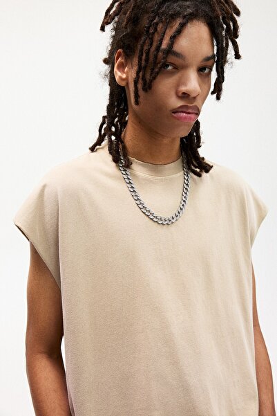 Pull & Bear Washed sleeveless T-shirt