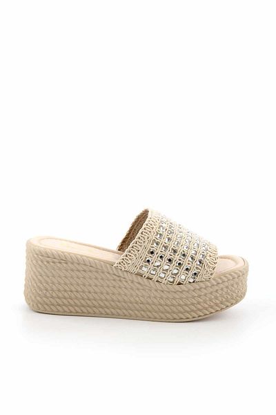 Bambi Beige Women's Slippers K04566771116