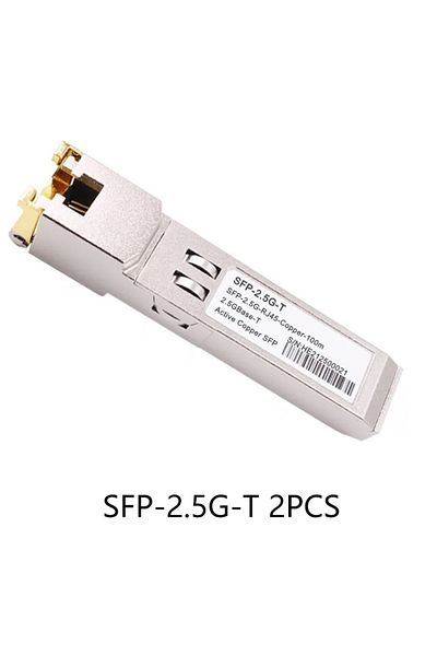 Choice 2.5G 2PCS 10G SFP+ Fiber 2.5G Copper SFP Modules Optical Port Turn To RJ45 Ethernet Port Switch Giga