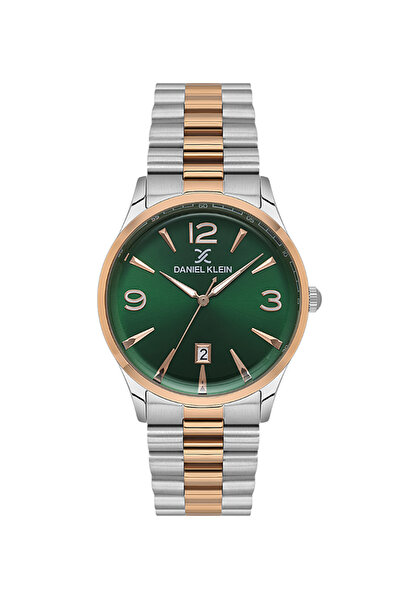 Daniel Klein Dk.6.14033-5 3 Atm Water Resistant Steel Case Steel Cord Rose-Silver Men Wrist Watch