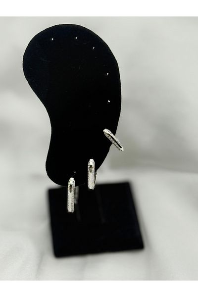 Lunays Jevelry Victorian Model 3-Piece Women's Earring Set Silver Color Earrings